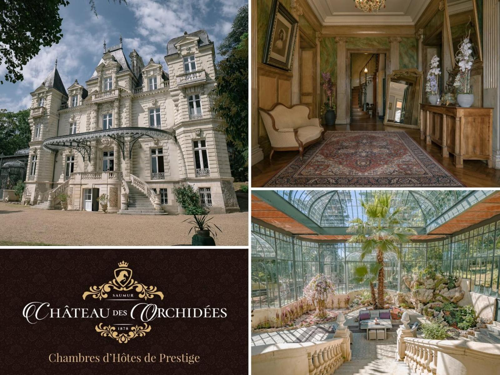 Chateau Des Orchidees En Val De Loire Saumur Exterior foto